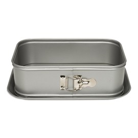 Patisse Silver-Top Deep Rectangular Spring Form Pan 28 x 18 cm, Steel Multi Colour, 28 x 18 x 10 cm