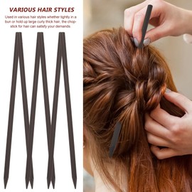 KESYOO 50 Pcs Pencil Hair Claw Hair Hair Accessories for Girls Chinese Hair Accessories Japanese Hair Ancient Hair Accessories Hair Chopsticks Hair Chopsticks Coffee Wood