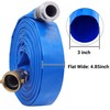3" x 50ft PVC Lay Flat Water Pump Discharge Hose