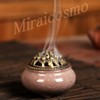 miraicosmo Incense Burner Incense Holder Set Soothing Color Ceramic (Pink)