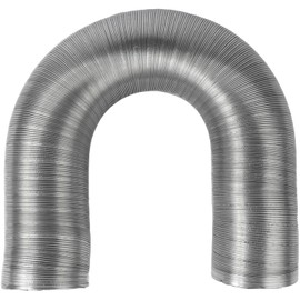Vent Systems Ø100 mm - 1.5 m / Ø4" - 5ft Round Flexible Aluminium Hose Pipe – Heavy Duty Air Duct Tube for Heating, Cooling, HVAC System, Air Conditioning, Dryer Vents, Exhaust and Ventilation