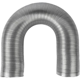 Vent Systems Ø100 mm - 1.5 m / Ø4" - 5ft Round Flexible Aluminium Hose Pipe – Heavy Duty Air Duct Tube for Heating, Cooling, HVAC System, Air Conditioning, Dryer Vents, Exhaust and Ventilation