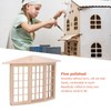 1/12 Dollhouse Bay Window Exquisite Miniature Wooden 45 Degree Corner
