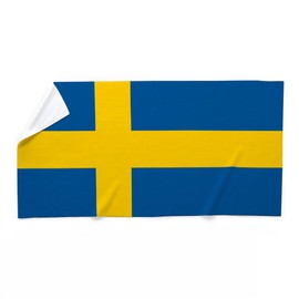 CafePress Flag of Sweden Large Beach Towel, Soft Towel with Unique Design