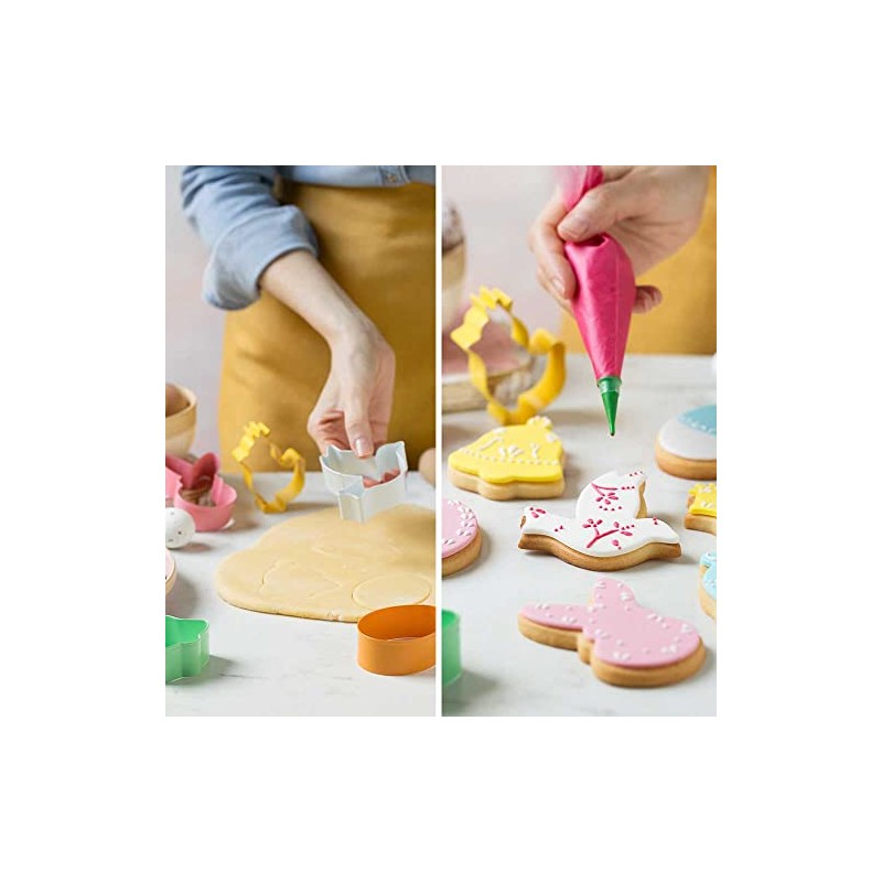 Decora 0255415 5tl Cookie Cutter Set Easter Made of Coloured