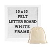 G GAMIT Letter Board Sign White Frame 10x10 - Felt