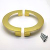 Susenya Gold Half Moon Handles,1-Pack, Gold Kitchen Cabinet Handles 5.04"