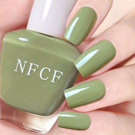 NovaCharm Green Nail Polish - Matcha Green Fingernail Polish - Chip Resistant Long Lasting Nail Polish - Cruelty Free Quick Dry Nail Polish - High Gloss Nail Lacquer Nail Art For Women DIY