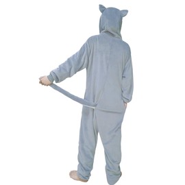wotogold Animal Husky Dog Pyjamas Unisex Adult Cosplay Costumes Grey