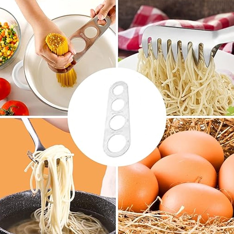 2 Spaghetti Scoops; Stainless Steel Spaghetti Measure Pasta Measure Kitchen