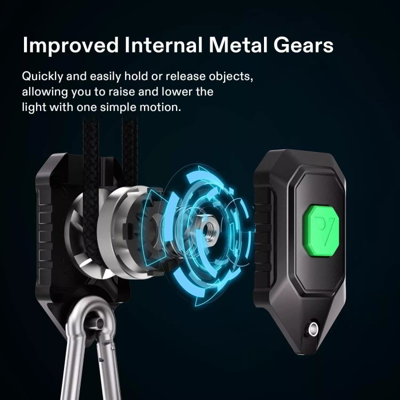 VIVOSUN 1/2/6 Pair 1/8" Lockable Grow Light Rope Hanger 150lbs