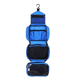 CYBERNOVA Kulturbeutel Kosmetiktasche Reise Kulturtasche Wasserdicht Waschtasche Reise Kulturtasche toiletbag Waschtasche Wasserdicht, Kulturbeutel Kosmetiktasche Zum AufhÃ¤ngen faltbar (blau)