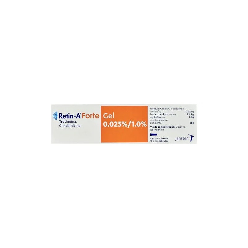 Gel Antiacné Retin-A Forte Janssen Día/Noche 30g Libre Parabenos