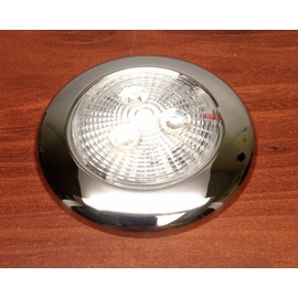 Marine Boat Bright Slim LED Ceiling Light SS304 PC Lens Warm White Interior