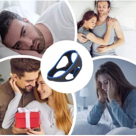 Unbranded 2 Pack Anti Snoring Chin Strap Sleep Apnea Snore Stop Belt Snoreless Sleep
