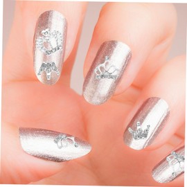 Mikinona Crown Rhinestone Nail Art Stickers 3D Manicure Decor Manicure DIY Jewelry Perfect for Parties Weddings