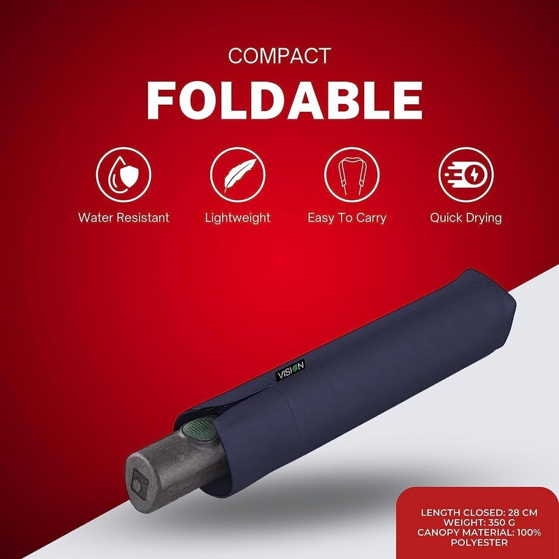Knirps Vision Duomatic Automatic Open Close Rain Umbrella - Compact