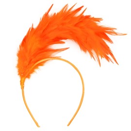 Cadimus Feather Headband, Women's Headpiece, Feather, 20s Headband, Feather Headpiece, Fascinator, Suitable for Weddings, Masquerades, Carnival and Stage Performances, Feather Headband Accessories,