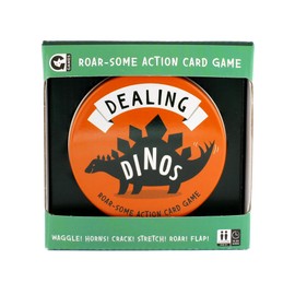 Ginger Fox - Dealing Dinos Roar-Some Action Card Game. Family Games for Ages 6 and Over. Throw in Funky Dino Moves and Get Rid of Your Cards. Fun Games for Family Game Night, Parties and More