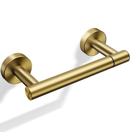 Day Moon™ Gold Toilet Paper Holder - Brushed Gold Toilet Paper Holder Wall Mount - Modern Toilet Paper Roll Holder - Gold Bathroom Toilet Paper Holder - Pivoting Toilet Paper Holder Gold