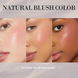 Erinde Color Changing Blush Stick for Cheeks Makeup, Clear Blush pH Temperature Changing Pink Face Blush, Lightweight Dewy Finish Multi-Stick Lips & Cheek Tint, Dewy Finish Natural Pink Cream Blusher