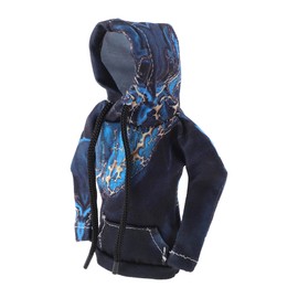 TUCKBOLD Car SUV Truck Gear Shift Knob Cover Decoration Stick Shifting Handle Protector 3D Texture Black,Blue 1 Pc 16x10.5cm/6.3"x4.13" Polyester