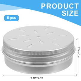 NOPKESV Pack of 5 Training Dog Fragrance Nose Odour Container Round Tin Metal Tin Container Holder Sniffing Dog Accessories Tool Work For