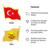 Turkey Flag Lapel Pin - Enamel Metal National Badge |