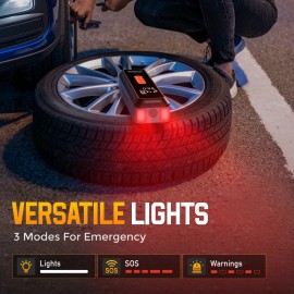 NEVERLAND Cordless Tire Inflator Portable Air Compressor 150 PSI Smart Air Pump 20000mAh