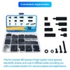 COMRUN 350PCS M3 Black Male Female Nylon Hex Spacer Standoff