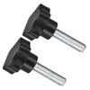 CoCud Star Clamping Knobs, M12 x 60mm Male Thread 61mm