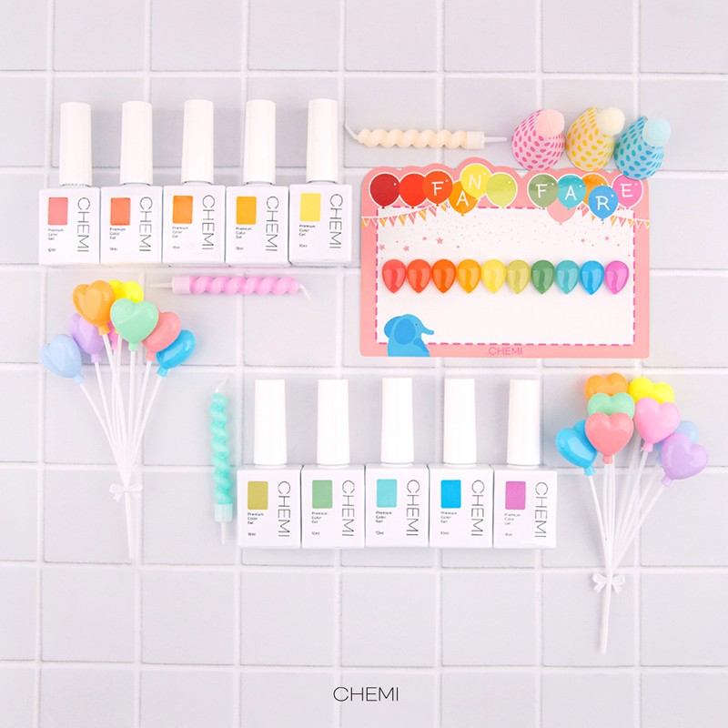 Chemie Gel Chemigel Fanfare Syrup Gel 10-piece set / 케미젤