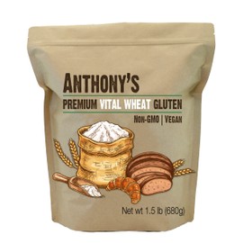 Anthony's Vital Wheat Gluten, 1.5 lb, High in Protein Flour, Vegan, Non GMO, Keto Friendly, Low Carb