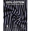 Sykooria Long Men's Pyjamas with Cotton Cuffs, 2-Piece Pyjamas with