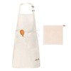 Viedouce 2-Pack of Waterproof Cooking Aprons with Pockets, Adjustable Kitchen