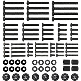 WALI Universal TV Mounting Hardware Kit Set Includes M4 M5 M6 M8 TV Screws and Spacer Fit Most TVs up to 80 inch (UVSP), Black