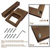 2 Sets 12" Rustic Wedding Table Decoration Farmhouse Decor Wooden