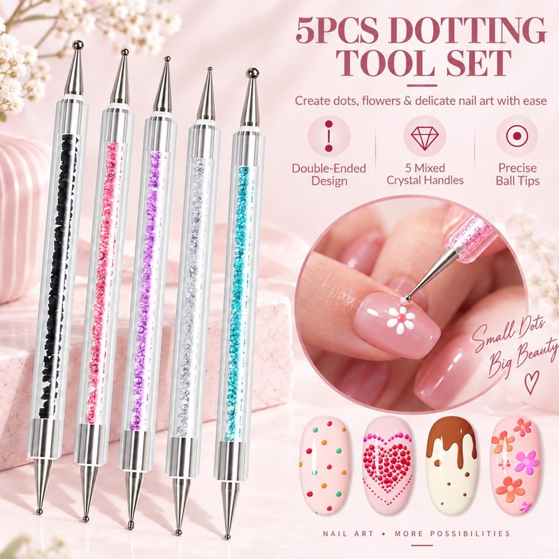 Nail Art Brushes, Nail Art Tools, Double Ended, Dotting Pens