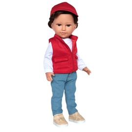 Kennedy and Friends Complete Outfits for 18 Inch Fashion Girl Dolls- 18 Inch Doll Clothes That Fits All 18 Inch Dolls (Red Set for Boys)