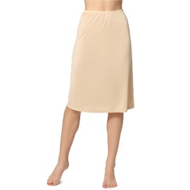 Bellivalini Women's Underskirt, Comfortable and Breathable Underskirts, Women's Ideal Fashion for Summer ME4141 (Beige, L)