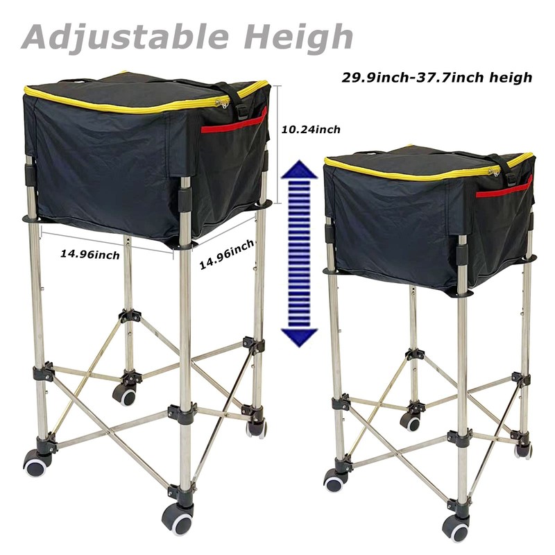 Glemall Tennis Ball Hopper Basket Removable Waterproof Tennis Ball Saver