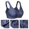 Lemorosy Full Coverage Front Closure Posture Bra Wirefree Unpadded Back