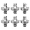 Lyfengdeam 6 Pcs 1/4 Male Threaded Tripod Adapter Double Head