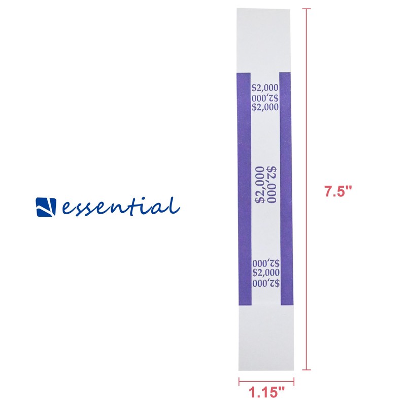 Currency Straps – Bill Wrappers, Money Bands to Organize Bills,