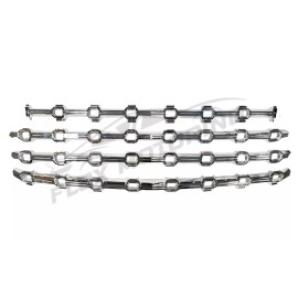 Coast2Coast International (CCI) Chrome Grille Insert Overlay 4PC FOR 2021-2024 Chevy Tahoe Suburban LS Z71 FLEET