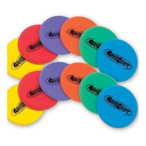 Uncoated Foam Flying Discs Set (One Dozen)
