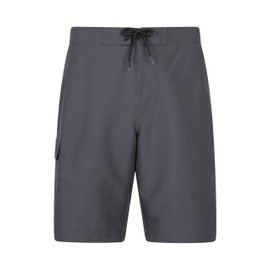 Mountain Warehouse Ocean Mens Boardshorts - Fast Dry Swim Shorts, Internal Mesh Beach Shorts with Adjustable Waist, Side Pockets - Spring Summer, Swimming, Surfing Charcoal 3XL