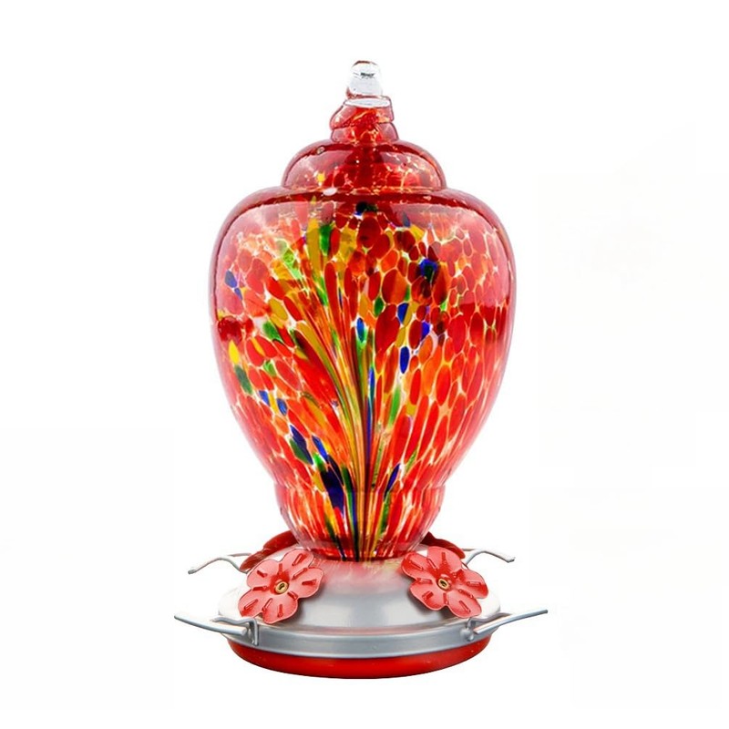 WOSIBO Hummingbird Feeder for Outdoors Patio Large 32 Ounces Colorful