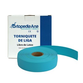 Torniquete de Liga Sin Látex Desechable Rollo (25 Piezas)