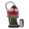 Large 16.75"H Rainbow Holy Death Santa Muerte Holding Scythe Globe